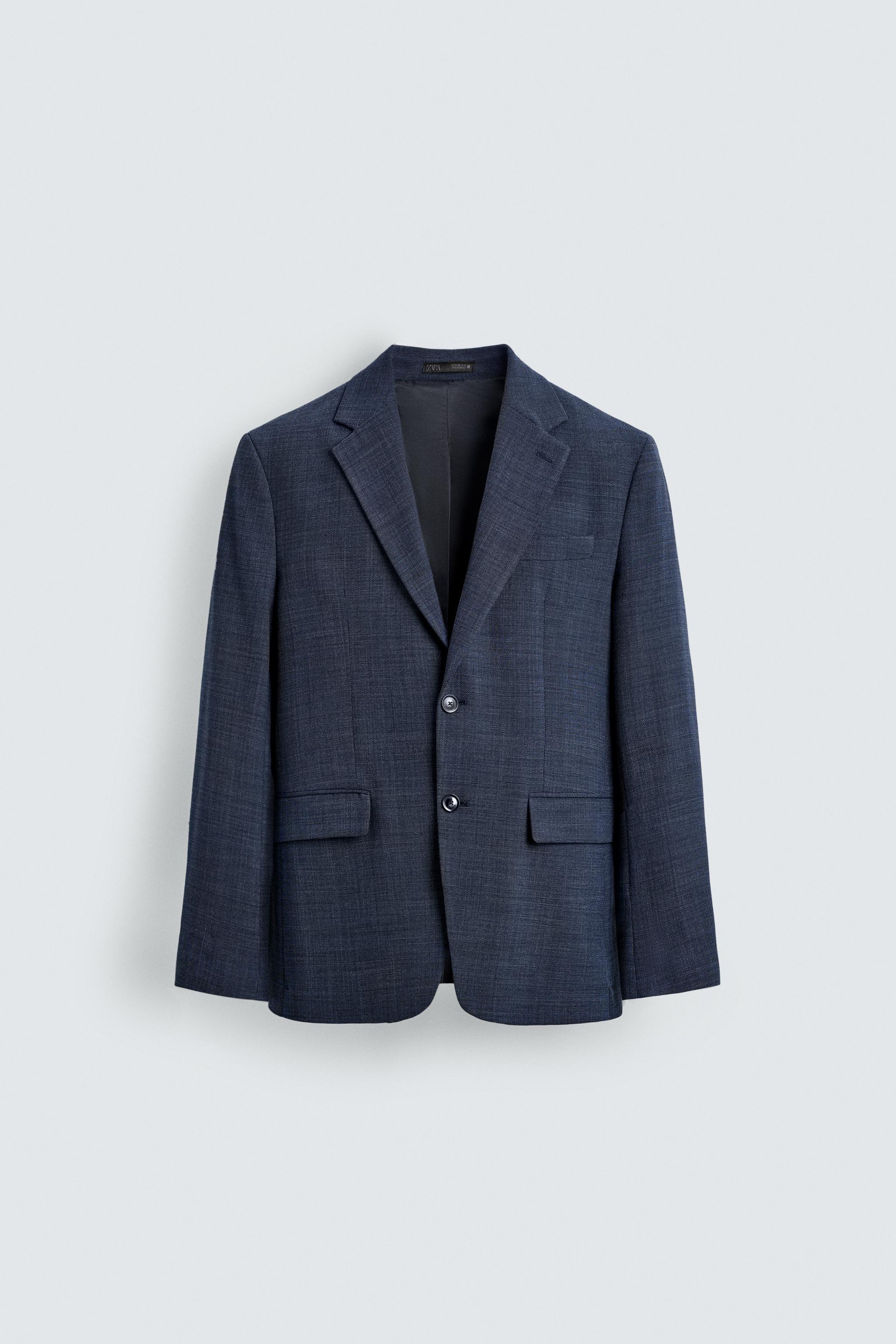 SLIM FIT WOOL BLEND BLAZER